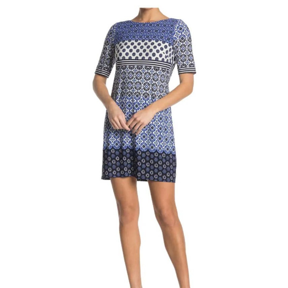 Eliza J Tile Printed Mini Dress NWT $128